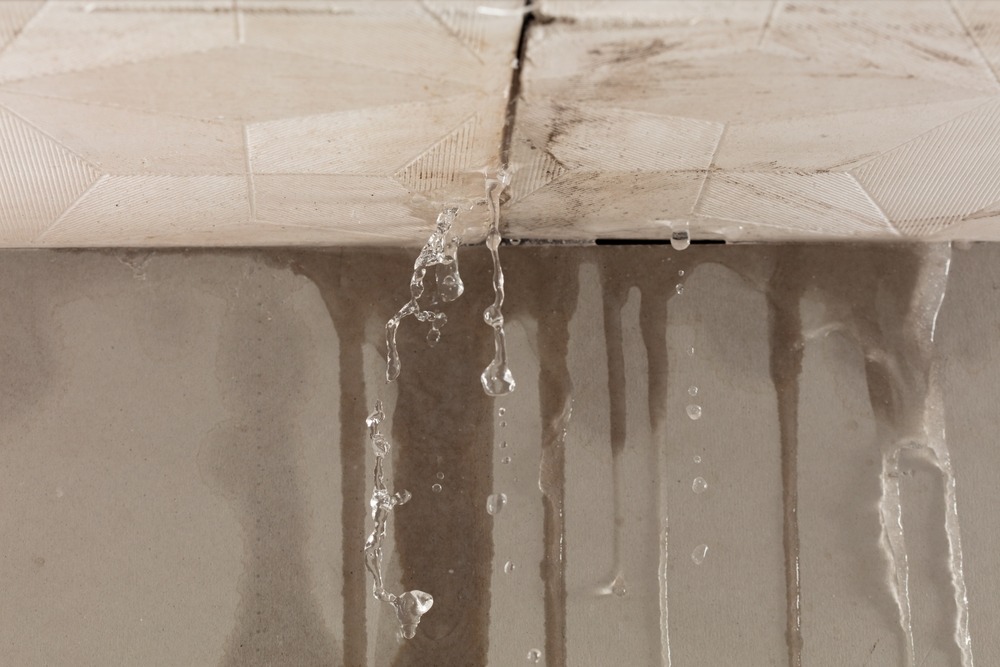 Active-ceiling-leak-and-structural-water-damage-requiring-emergency extraction-and-treatment-in-a-Miami-home